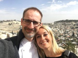 Sandrine Kauffer et Julien Binz annonce leur étoile Michelin (photo prise à Jérusalem)