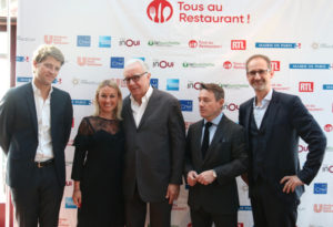 De G à D : Damien Rodière, Sandrine Kauffer, Alain Ducasse, Stanislas Leblanc et Julien Binz ©Tous au restaurant