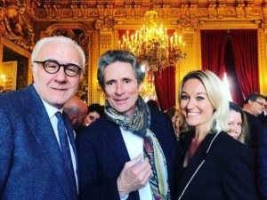 Sandrine Kauffer était à la présentation officielle au Quai d'Orsay à Paris ici avec Alain Ducasse et Gérald Passédat
