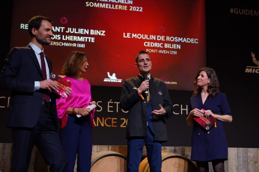 François Lhermitte anime une conférence à la foire aux vins de Colmar 2022