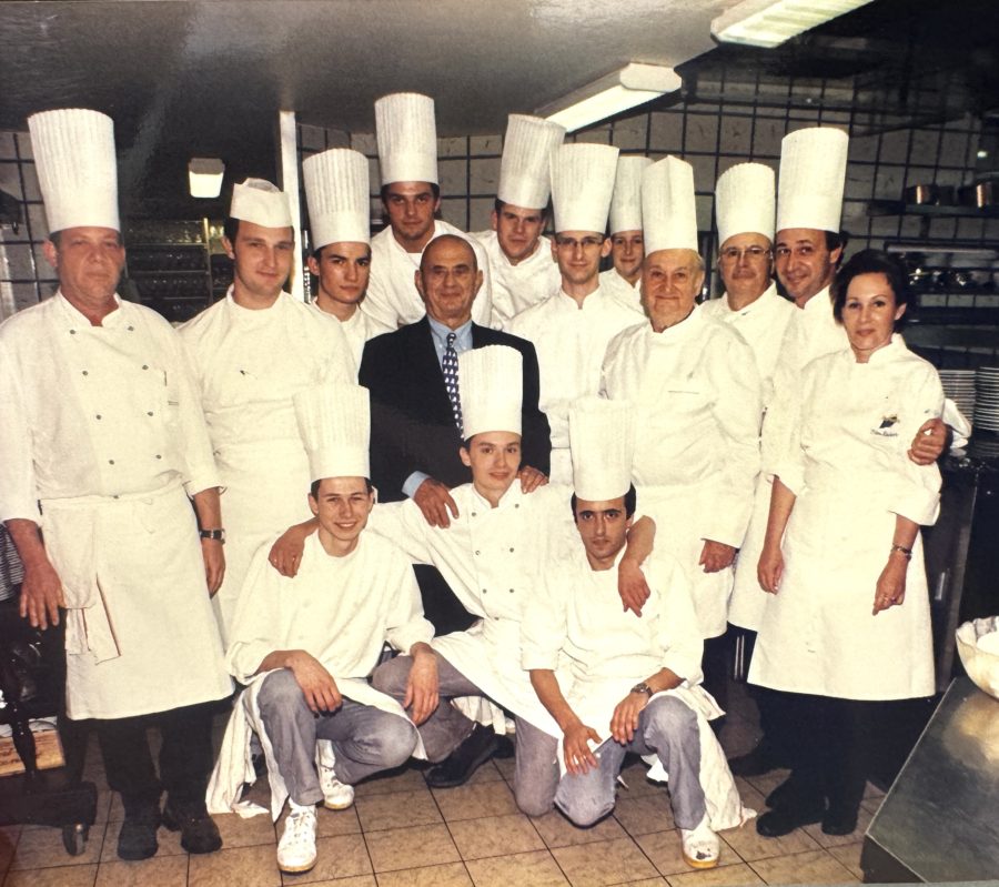 Archive photo de Julien Binz entre Paul Haeberlin et Paul Bocuse