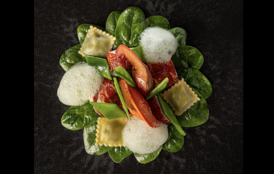 Le Homard, bouillon de gruyère de Julien Binz