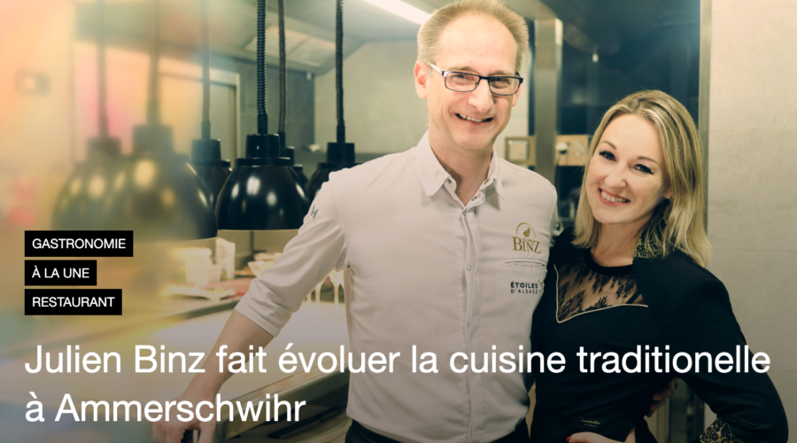 Julien Binz fait évoluer la cuisine traditionelle à Ammerschwihr
