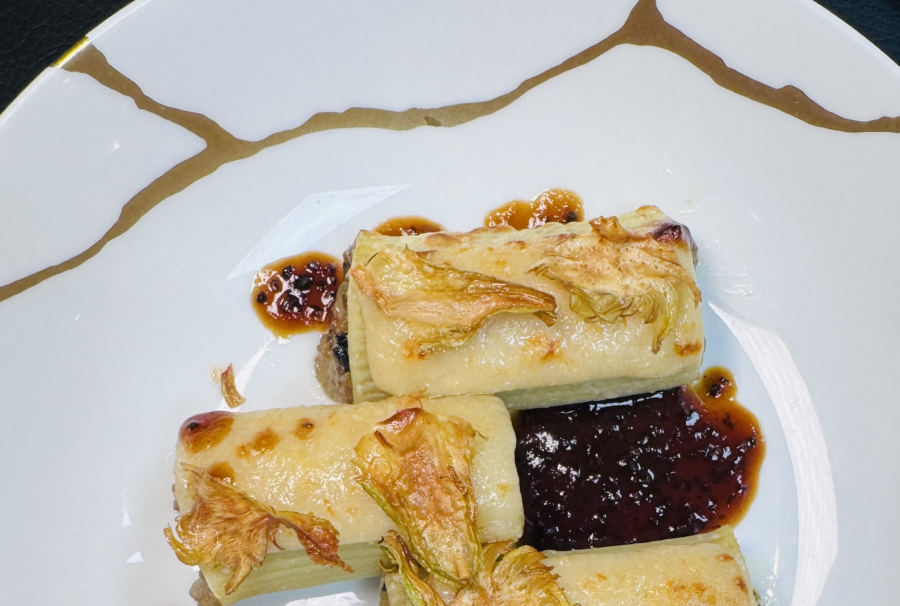 Pâtes aux truffes en deux services